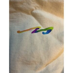 Mamenta Move Product Hoodie XL Cream HEAVY Sweatshirt Logo Front Unisex Oversize